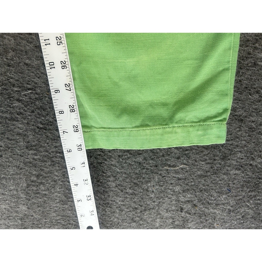 VINTAGE Polo Ralph Lauren Pants Size 32x30 Green Naval Tailor Faded Garment Dyed - Picture 7 of 13